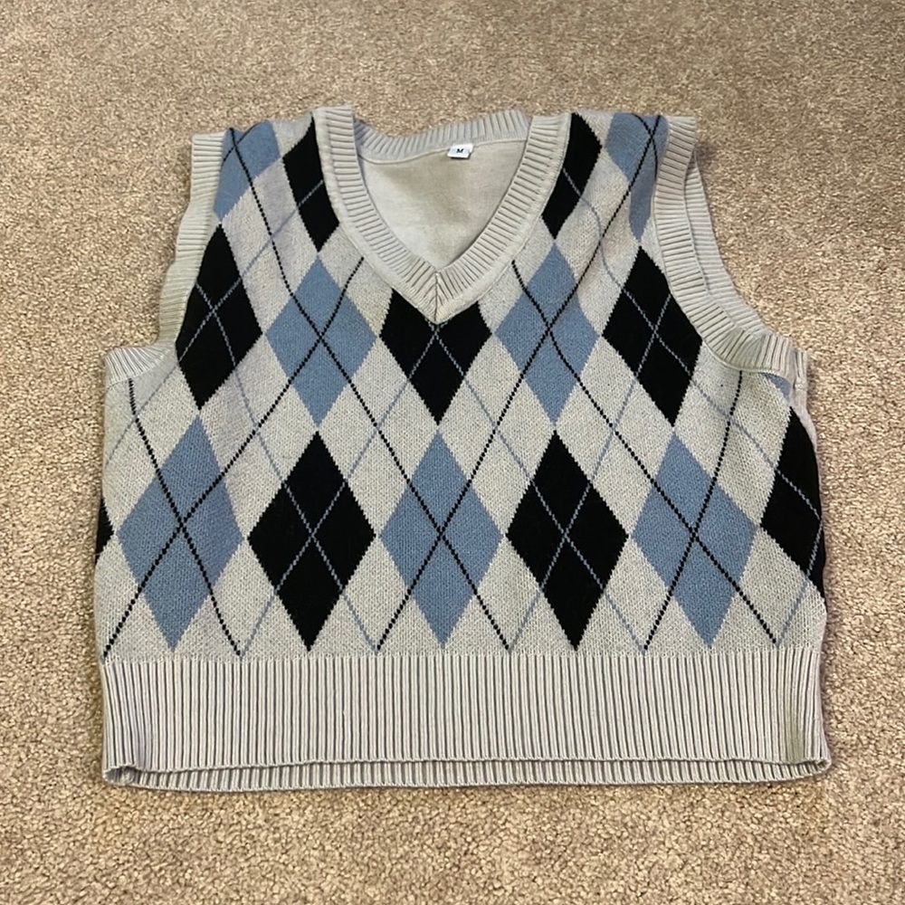 Patterned Sweater Vest